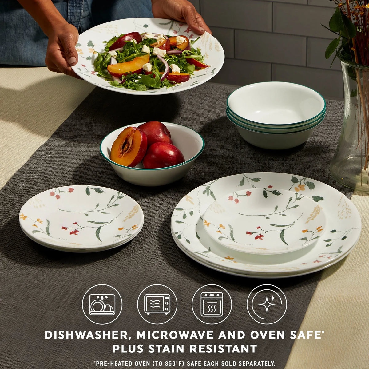 Corelle® Wildflower Scatter 6.75" Appetizer Plate - Image 4