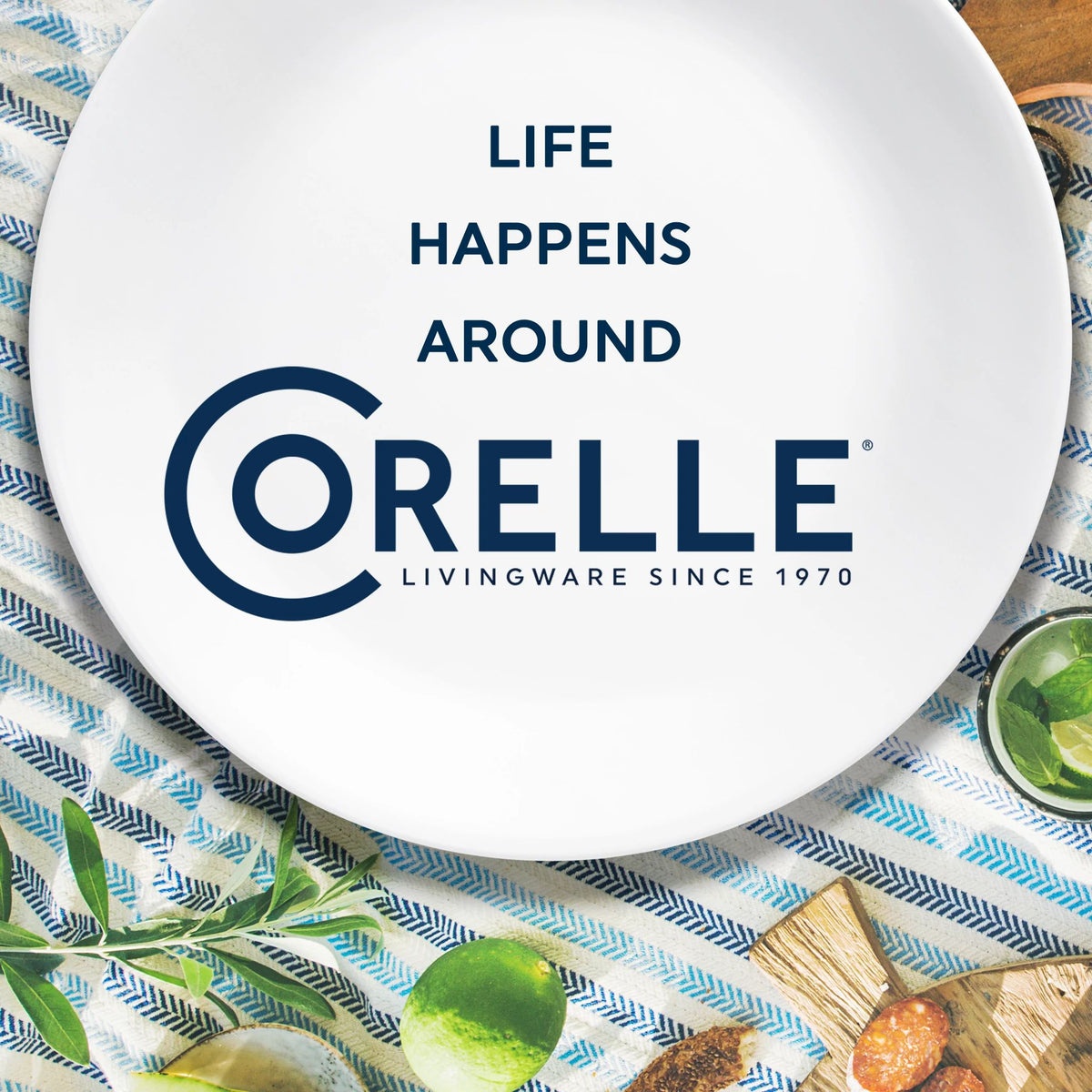 CorelleĀ® Mystic Gray 6.75" Appetizer Plate - Image 5