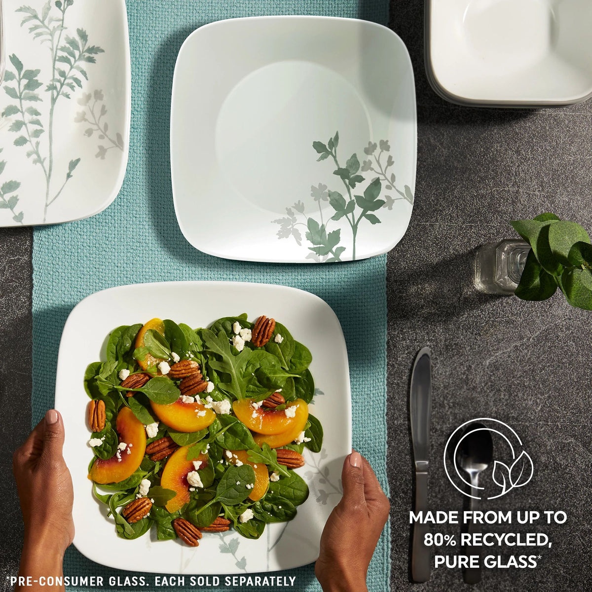 Corelle® Square Amalie 6.5" Appetizer Plate - Image 5