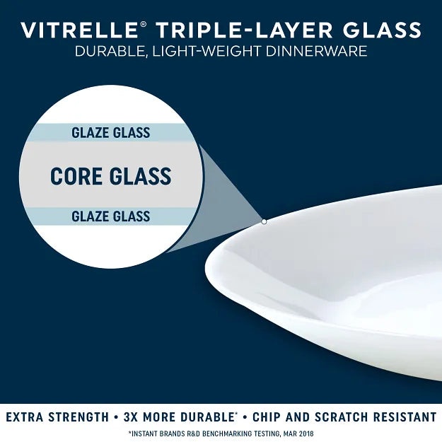 Corelle® Square Splendor 9" Lunch Plate - Image 4