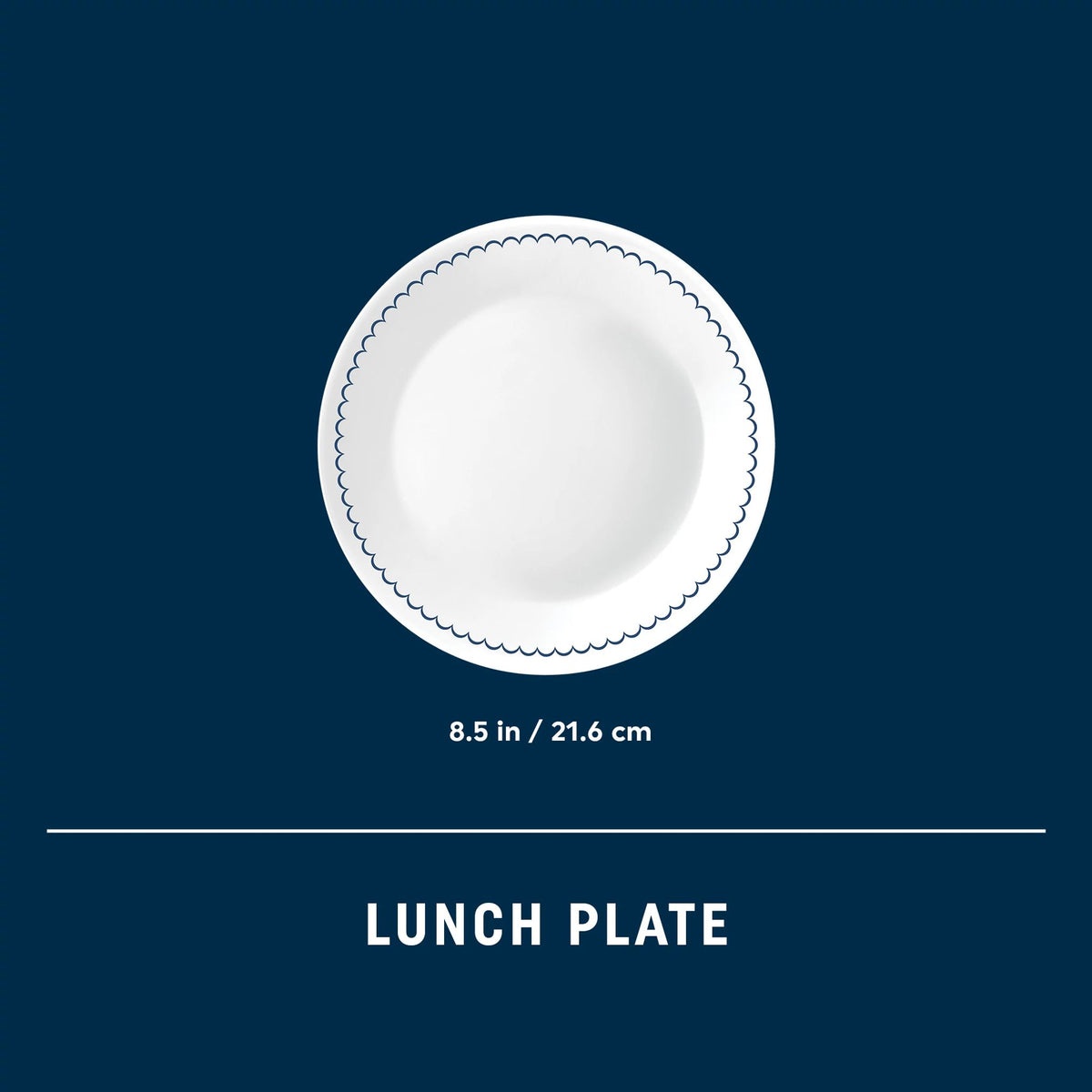 Corelle® Caspian Lace 8.5" Lunch Plate, 6 pack - Image 3