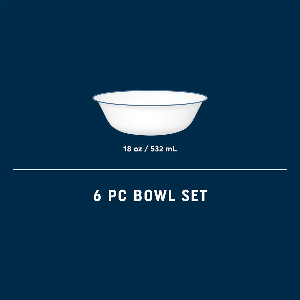 Corelle® Botanical Stripes 18-ounce Cereal Bowls, 6-pack - Image 5