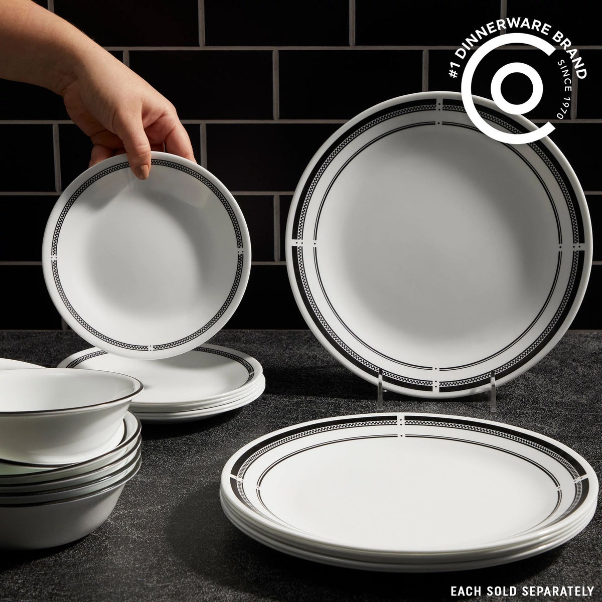 Corelle® Brasserie 6.75" Appetizer Plate - Image 4