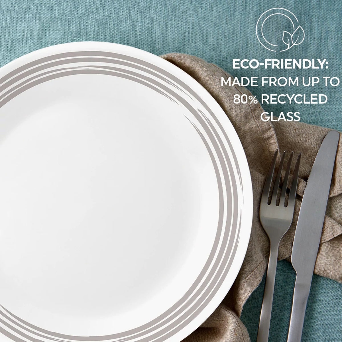 Corelle® Brushed Silver 8.5" Salad Plate - Image 6